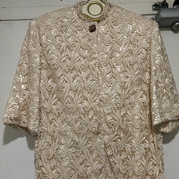 VINTAGE LINED LACE JACKET SIZE S - Picture 2 of 7